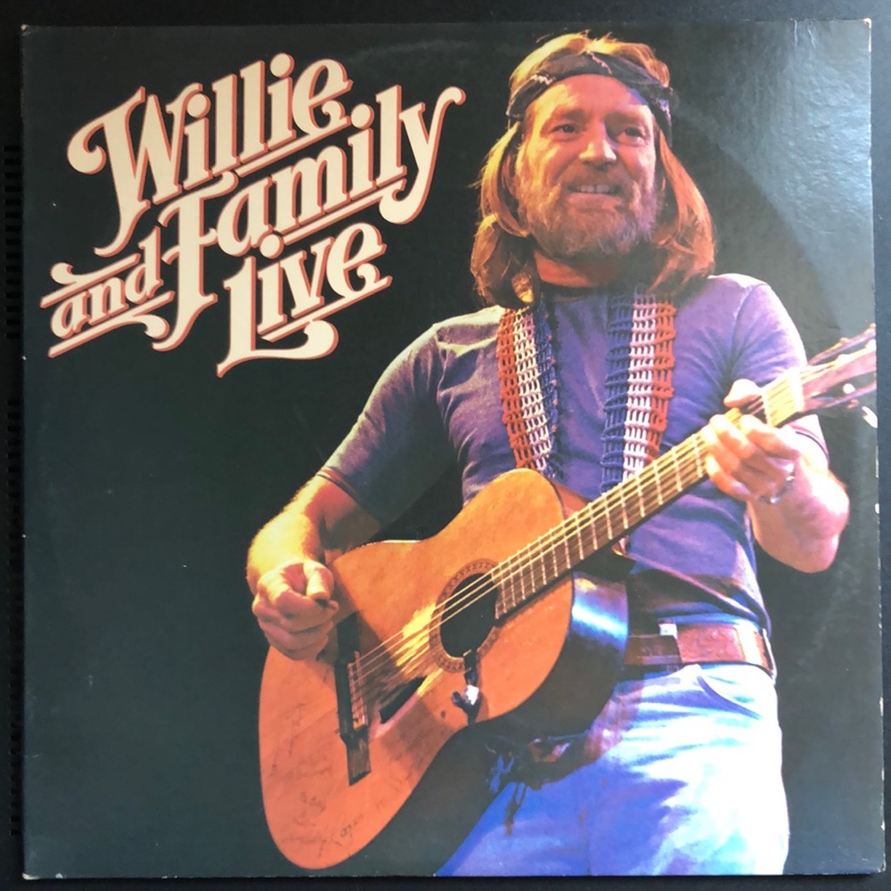 Willie Nelson Willie And Family Live Double Vinyl Lp Set '78